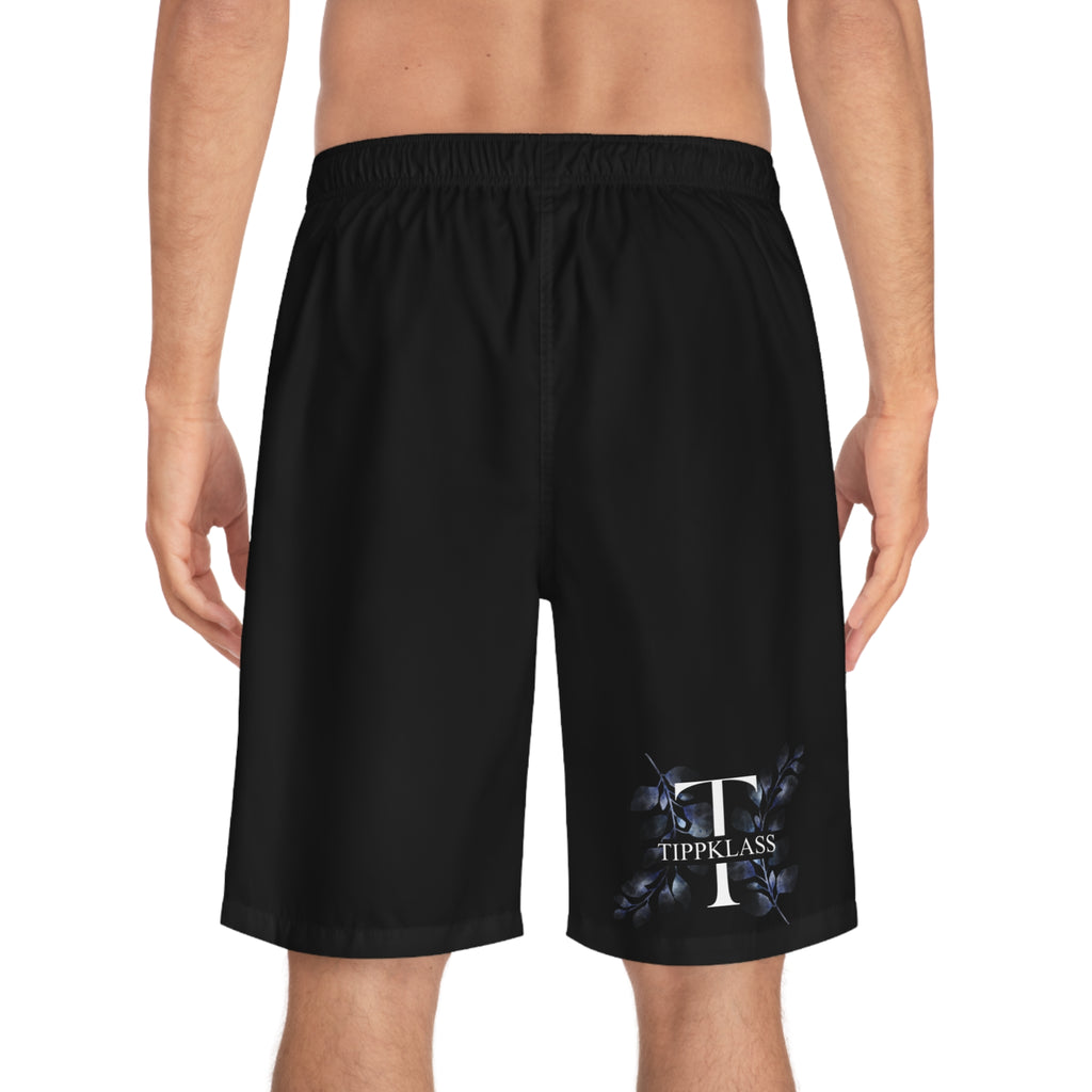 Meeste "Tippklass" mustad lühikesed surfipüksid