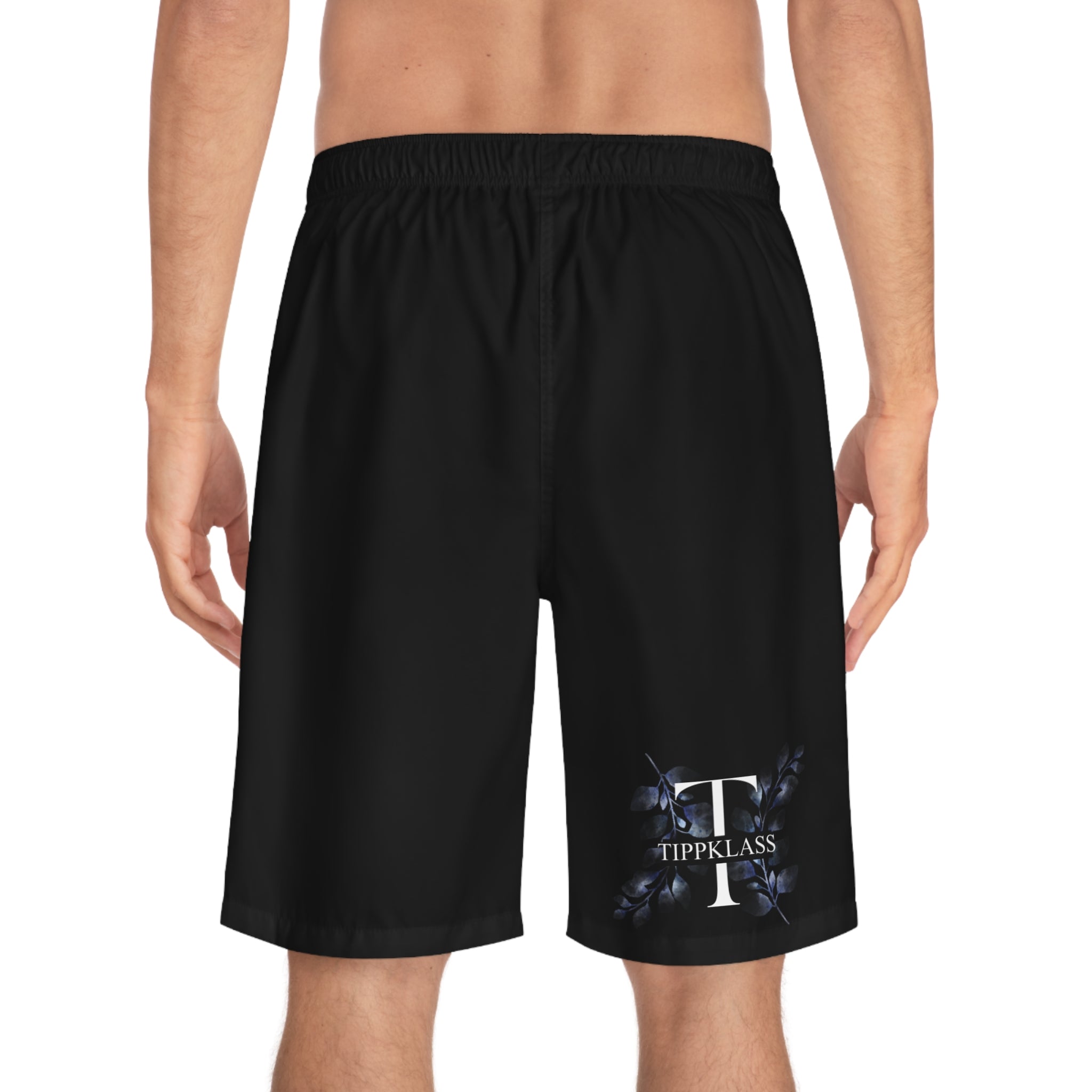 Meeste "Tippklass" mustad lühikesed surfipüksid