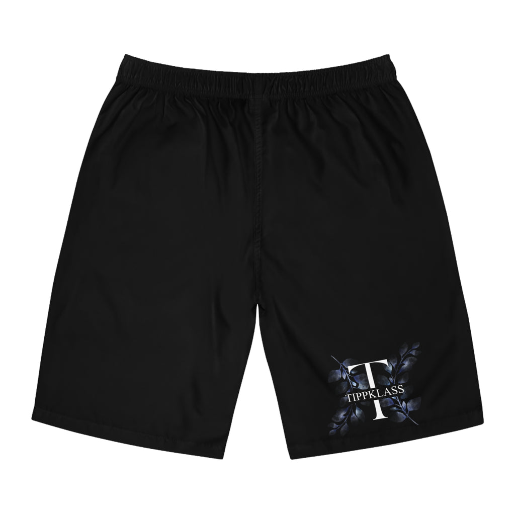Meeste "Tippklass" mustad lühikesed surfipüksid