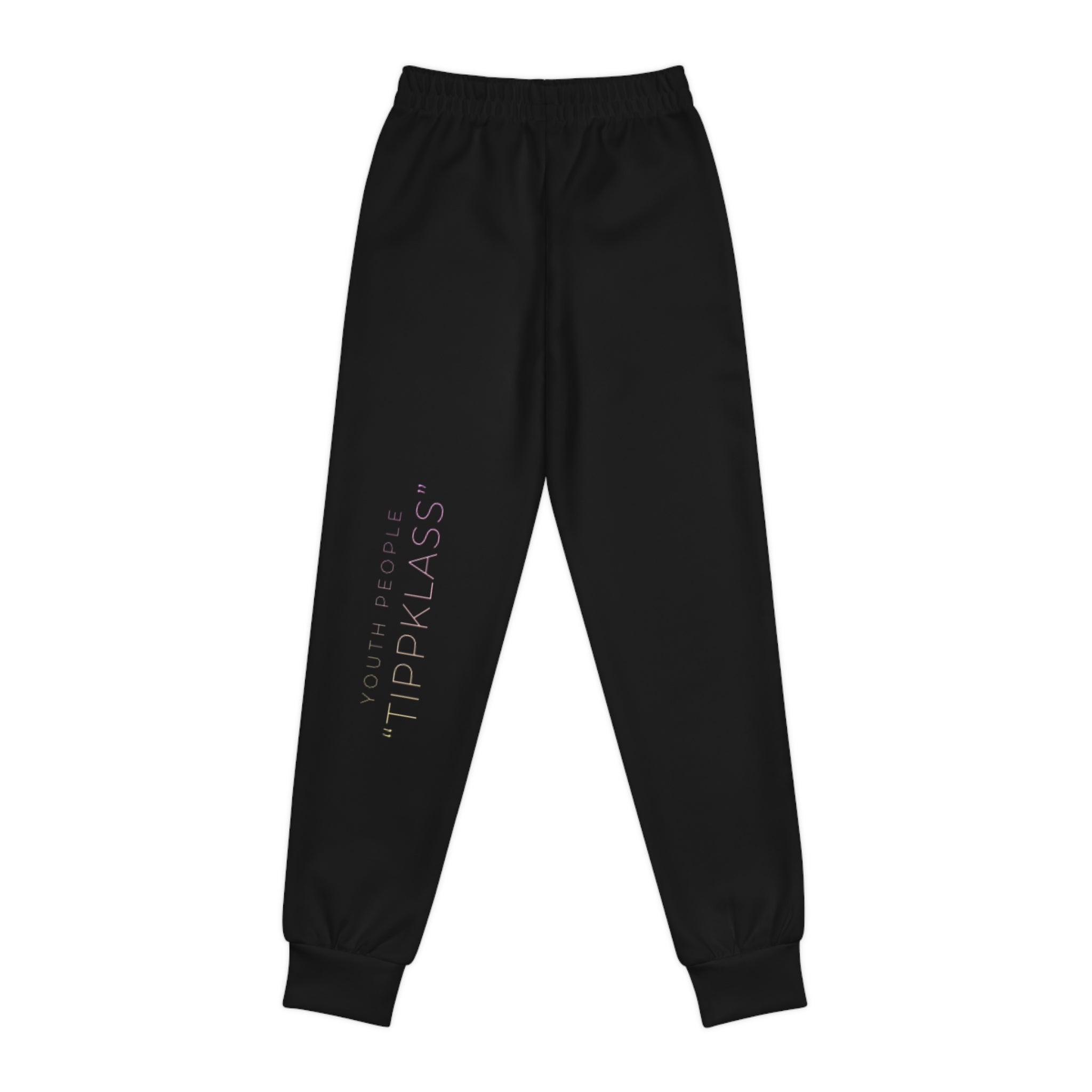 Tüdrukute mustad dressipüksid "Tippklass"